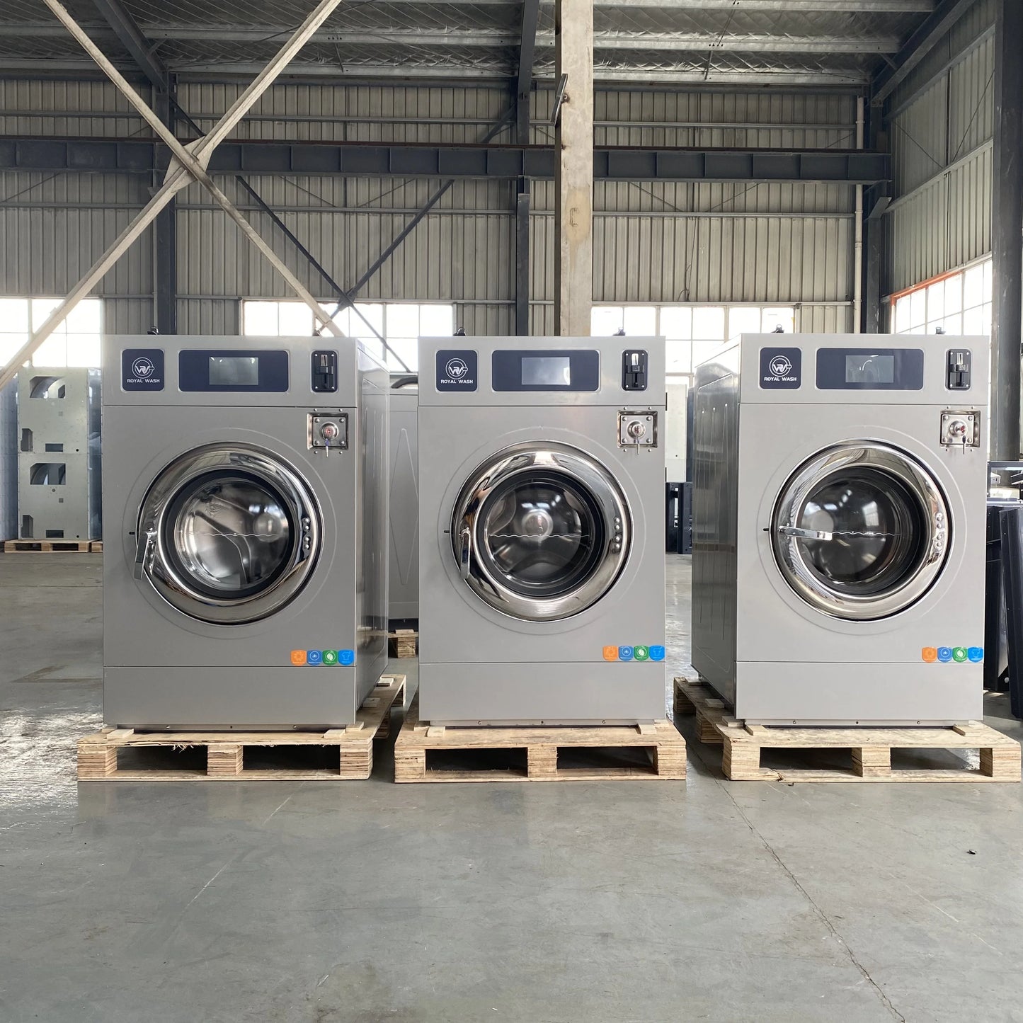 Fully automatic washers and dryers Commercial laundry equipment Coin-operated