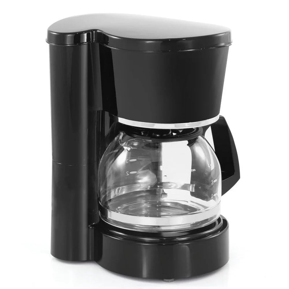 5-Cup Coffeemaker Compact Kitchen Appliance Easy Brew Pause and Serve Built-in Filter Coffee Maker Home Office Dorm RV