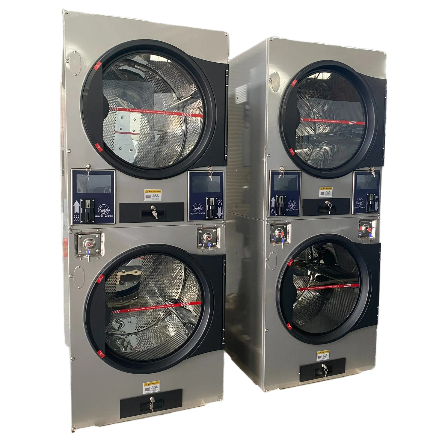 Fully automatic washers and dryers Commercial laundry equipment Coin-operated