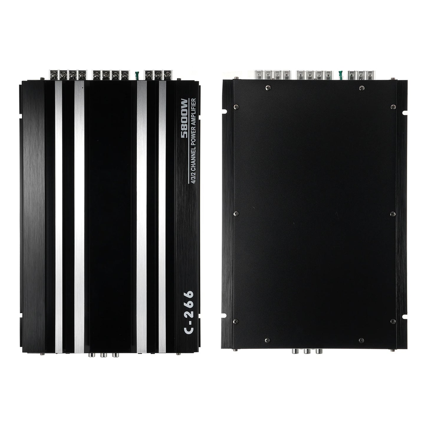 Car Power Amplifier 12V 4 Channel High Power Audio Speaker Amplifier Black Car Power Amplifier