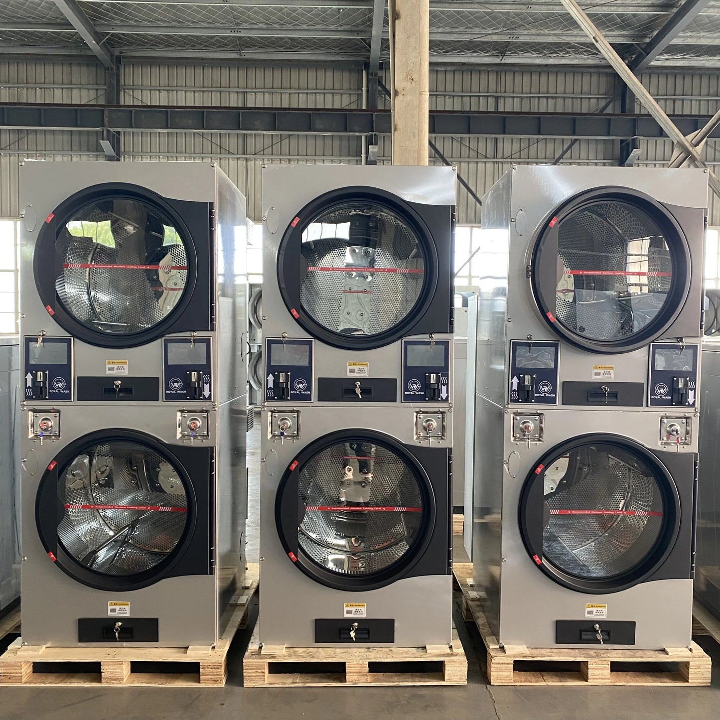 Fully automatic washers and dryers Commercial laundry equipment Coin-operated