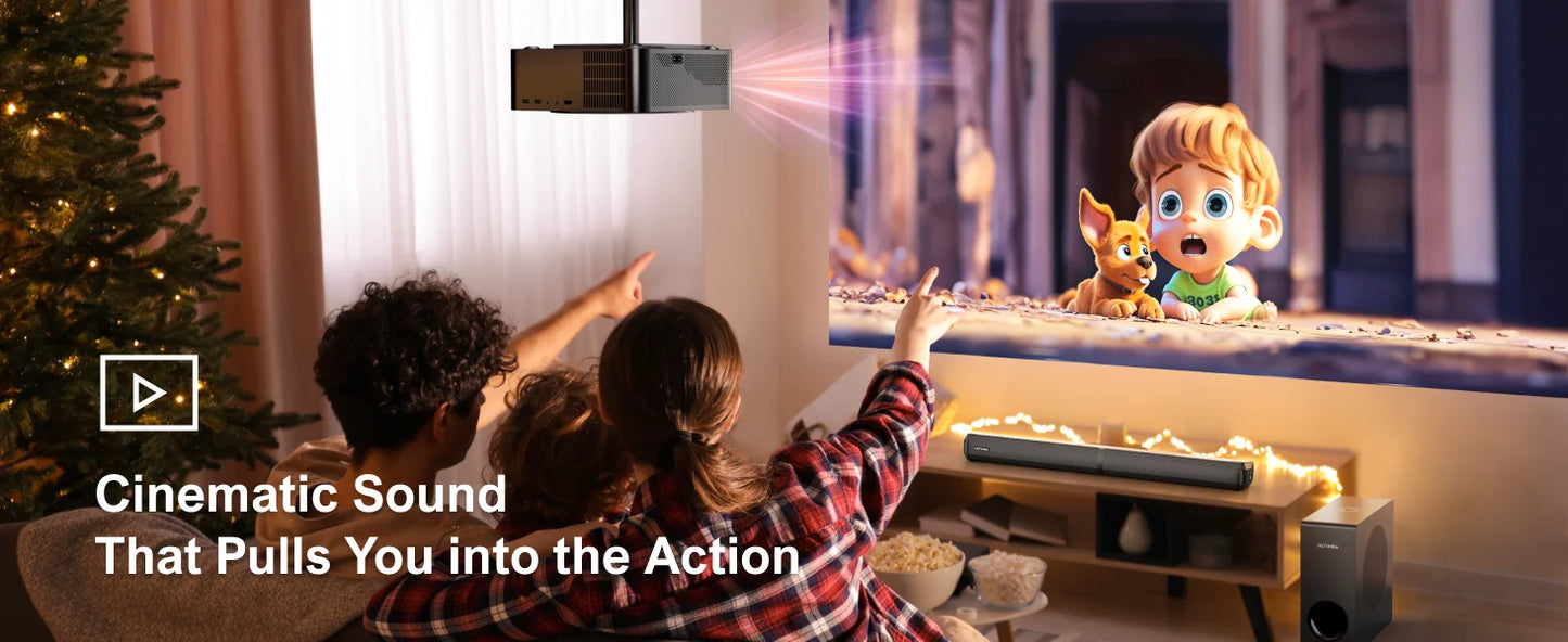 ULTIMEA 200w 4.1ch TV Sound bar Heimkino Soundsystem Bluetooth-Lautsprecher Soundbar Subwoofer support optische Aux HDMI Speaker