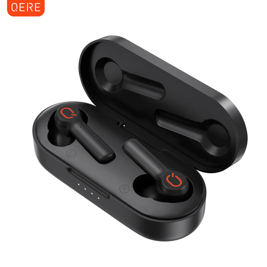 Wireless Earphones QERE E20 NEW TWS Bluetooth 5.3 HD Microphone HIFI Headphone 13mm Driver Low Latency gaming waterproof Earbud