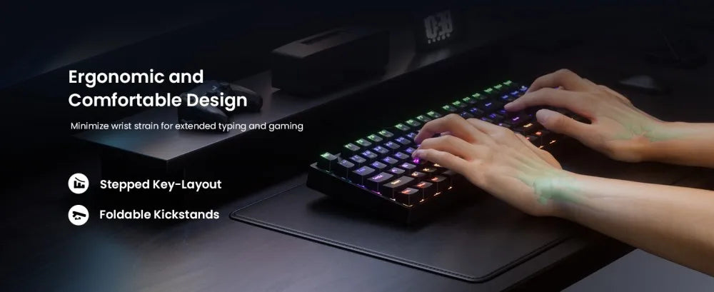wegear Wired Gaming Mechanical Keyboard RGB Blue switches compatible with Win7/8/10/11 and XP ideal for PC laptop and desktop
