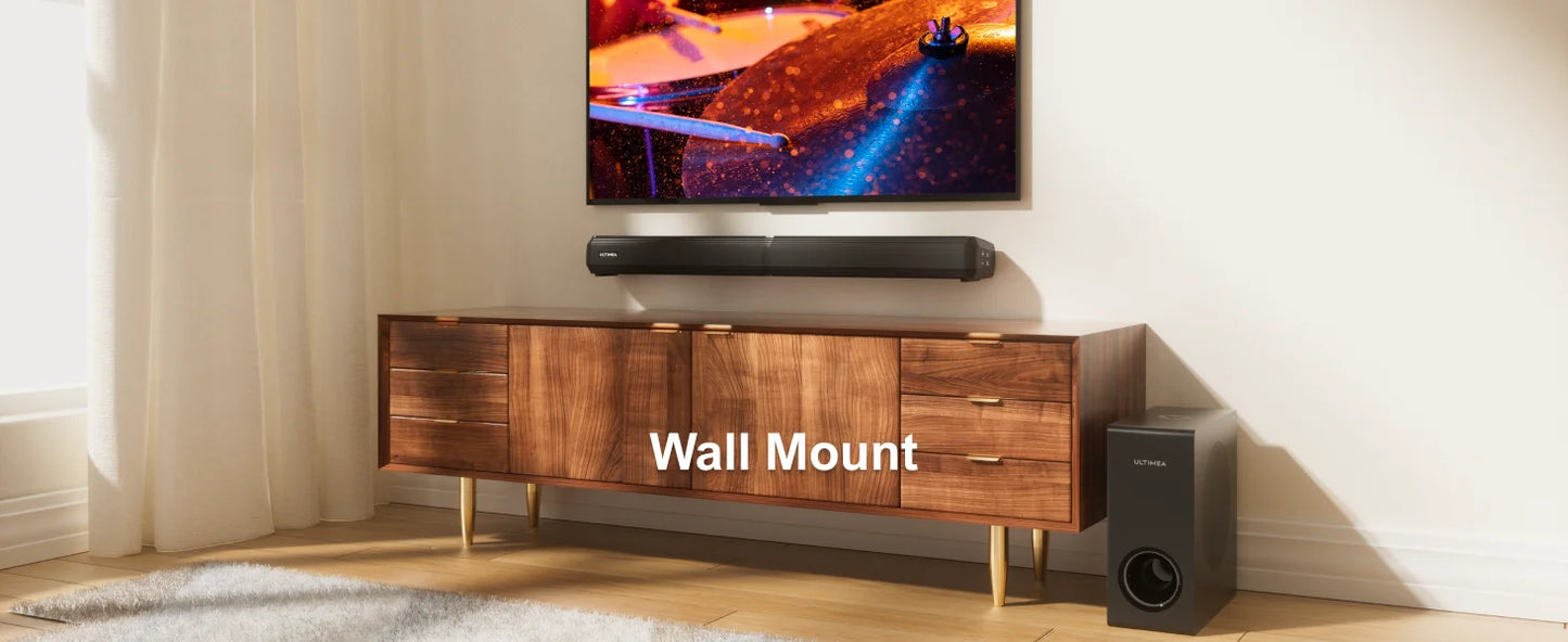 ULTIMEA 200w 4.1ch TV Sound bar Heimkino Soundsystem Bluetooth-Lautsprecher Soundbar Subwoofer support optische Aux HDMI Speaker