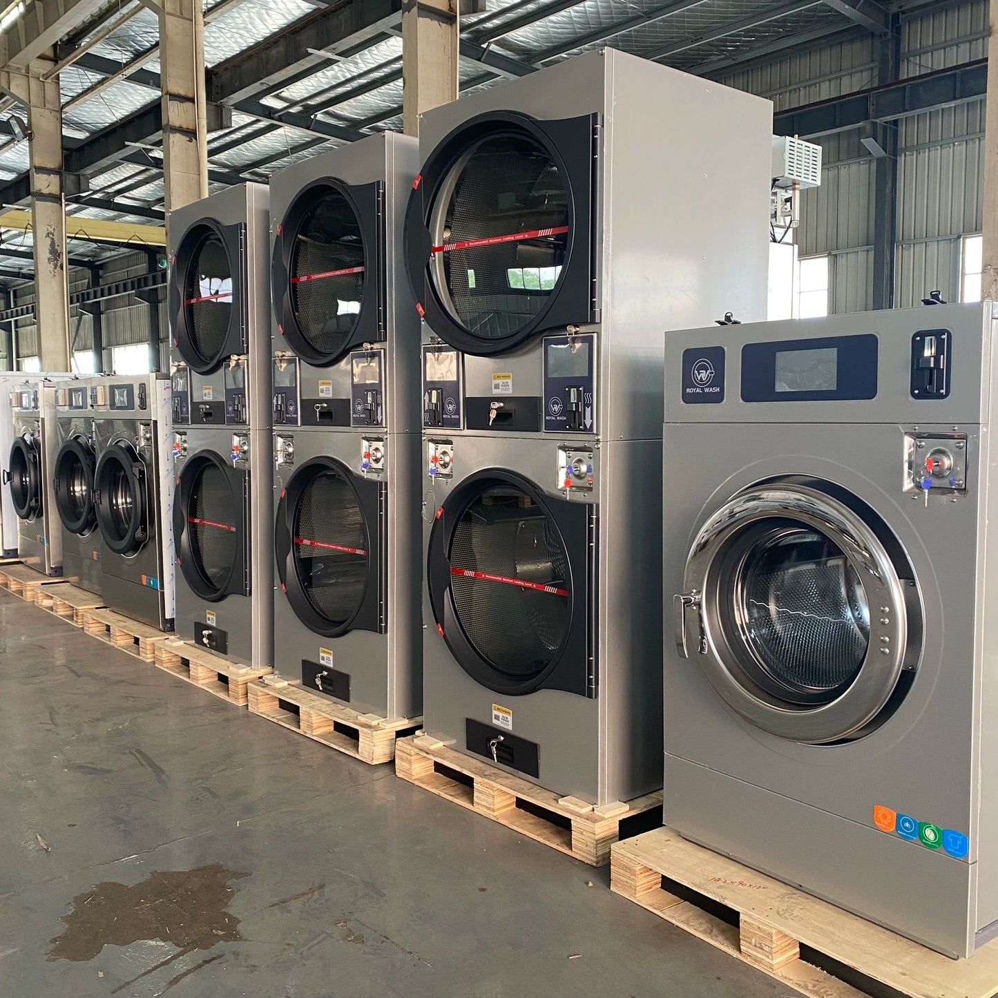 Fully automatic washers and dryers Commercial laundry equipment Coin-operated