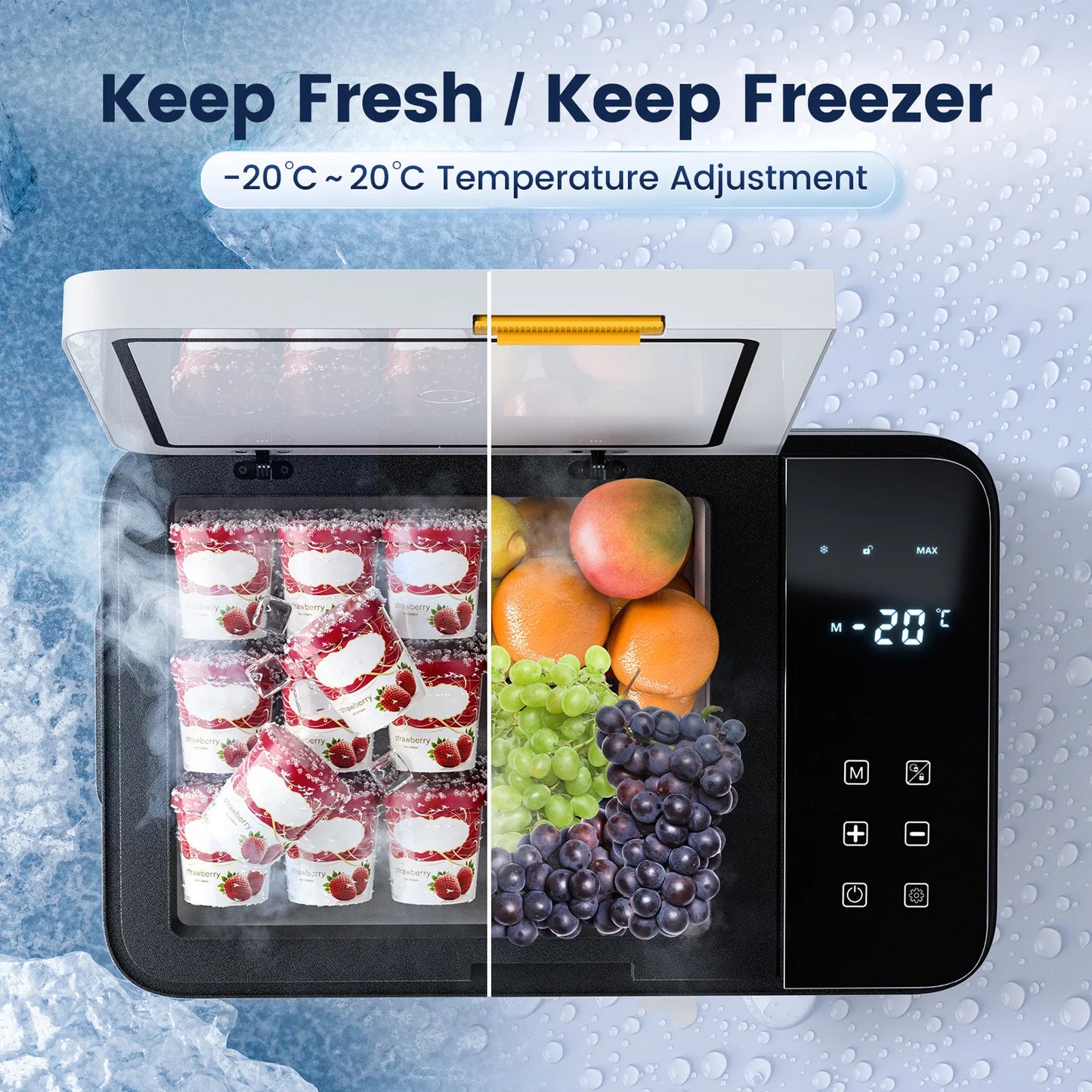 28L 25L 21L Kitchen Appliances Portable Refrigerator Camping Car Refrigerator Electric Compressor Cooler EU 220-240V US 110V