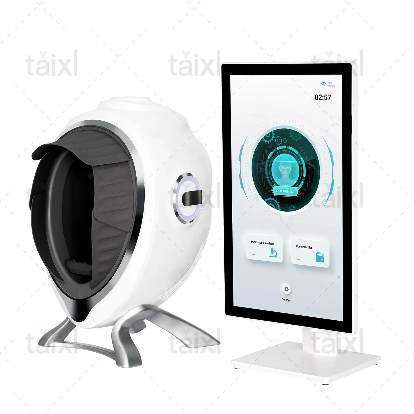 3D Skin Scanner Care Facial Analyzer Monitor Machine Magic Mirror Portable TestingEnglish Detector Face Camera Test Analysis