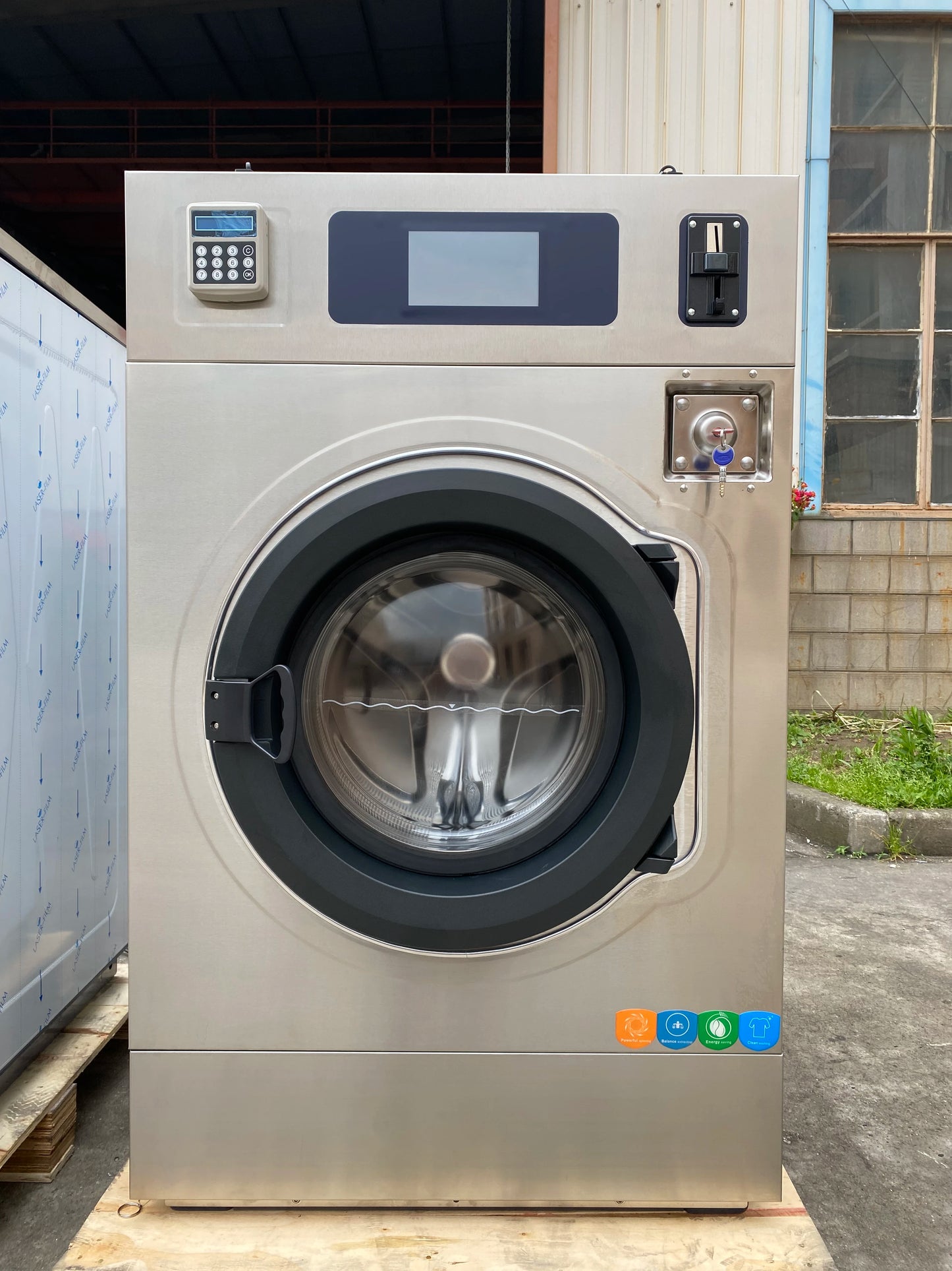 Fully automatic washers and dryers Commercial laundry equipment Coin-operated