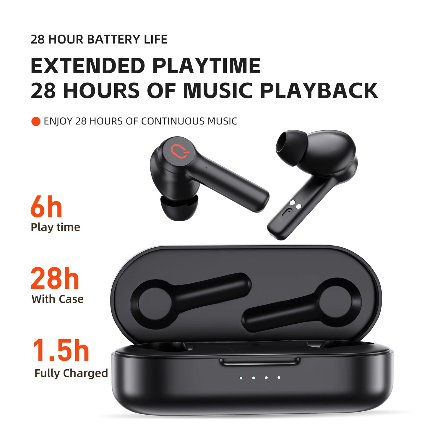 Wireless Earphones QERE E20 NEW TWS Bluetooth 5.3 HD Microphone HIFI Headphone 13mm Driver Low Latency gaming waterproof Earbud