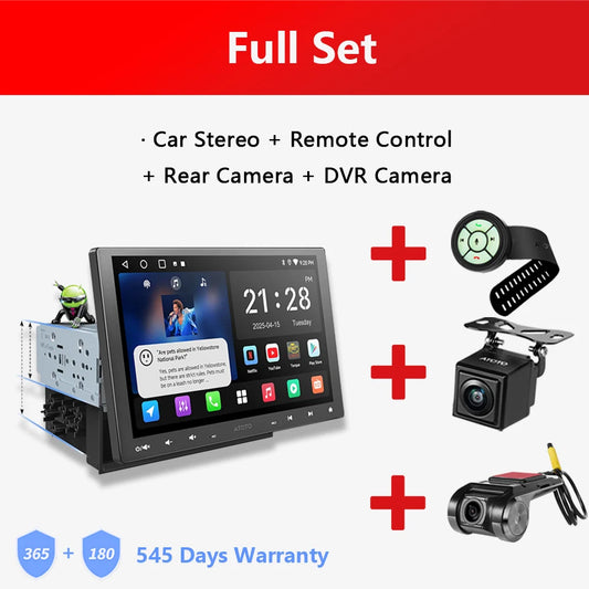 Android Car Radio 10 inch Single 1 Din Wireless Apple CarPlay Android Auto Screen 1Din Car Stereo Multimedia Player A5L