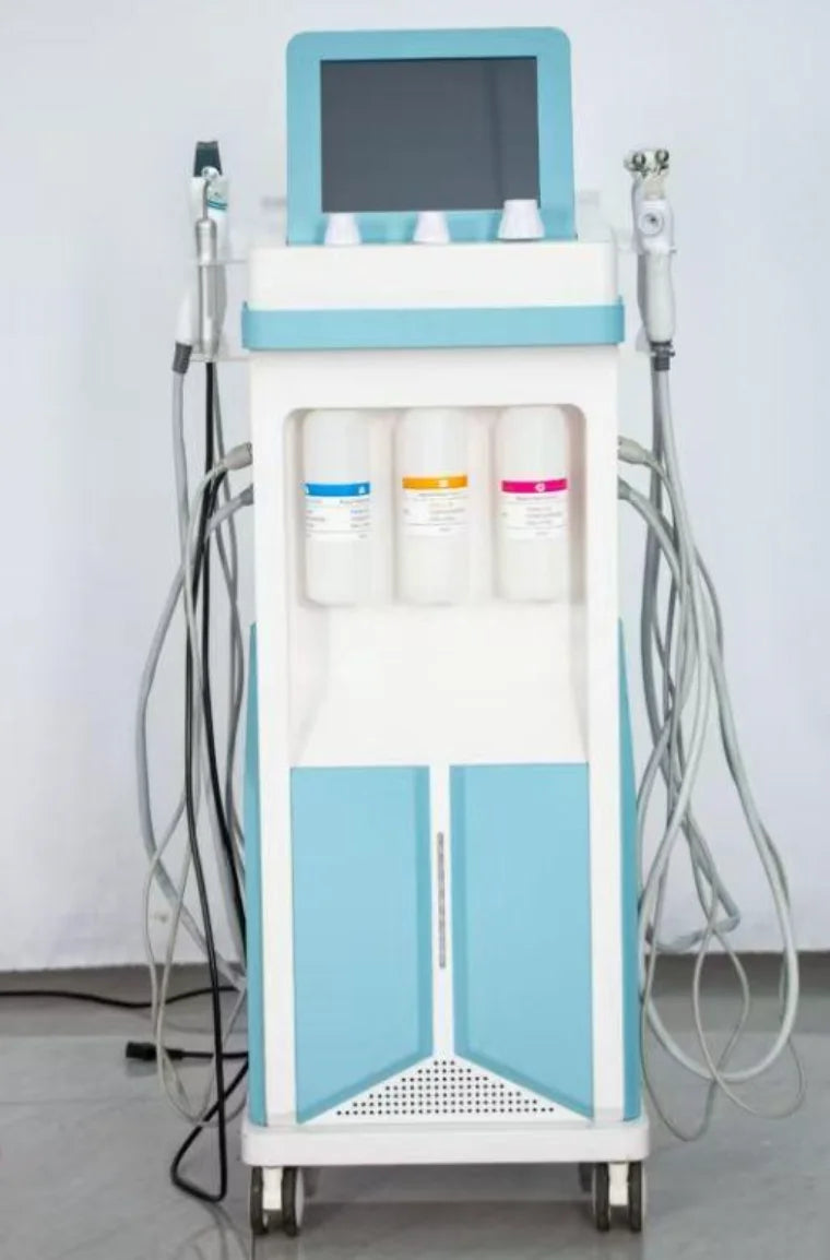 Ice Blue Terrazzo Machine Professional 7-in-1 Hydra Grinding Machine Skin Analysis Multi functional 7-in-1 Facial Care Beauty