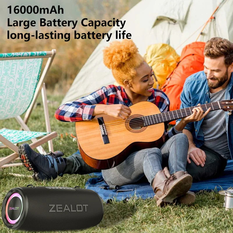 Outdoor Portable Wireless Bluetooth Speaker 80W High Volume Subwoofer Sound Performace IPX6 Waterproof camping.